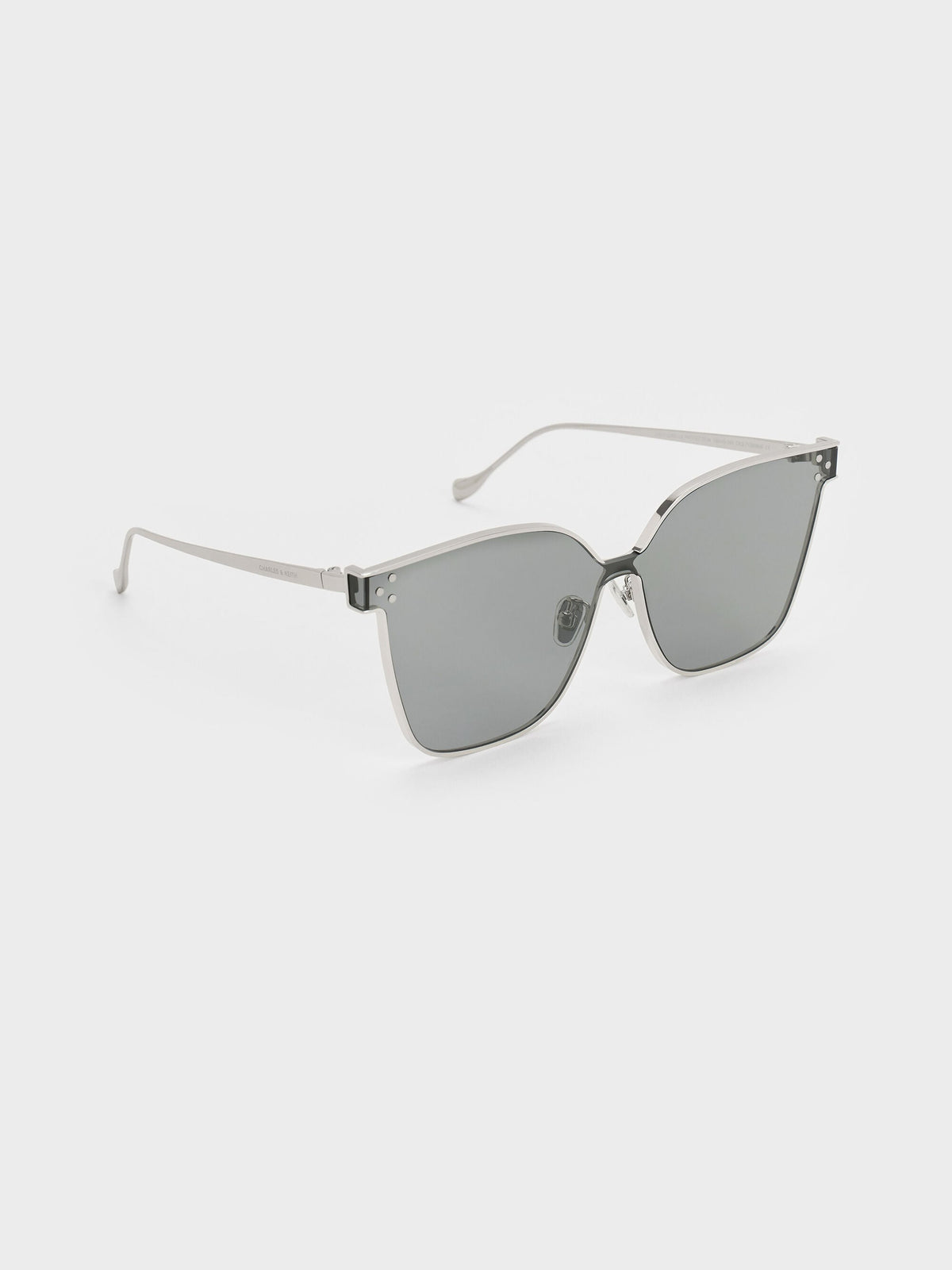 CHARLES & KEITH Popular / Ginny Butterfly Sunglasses - Silver