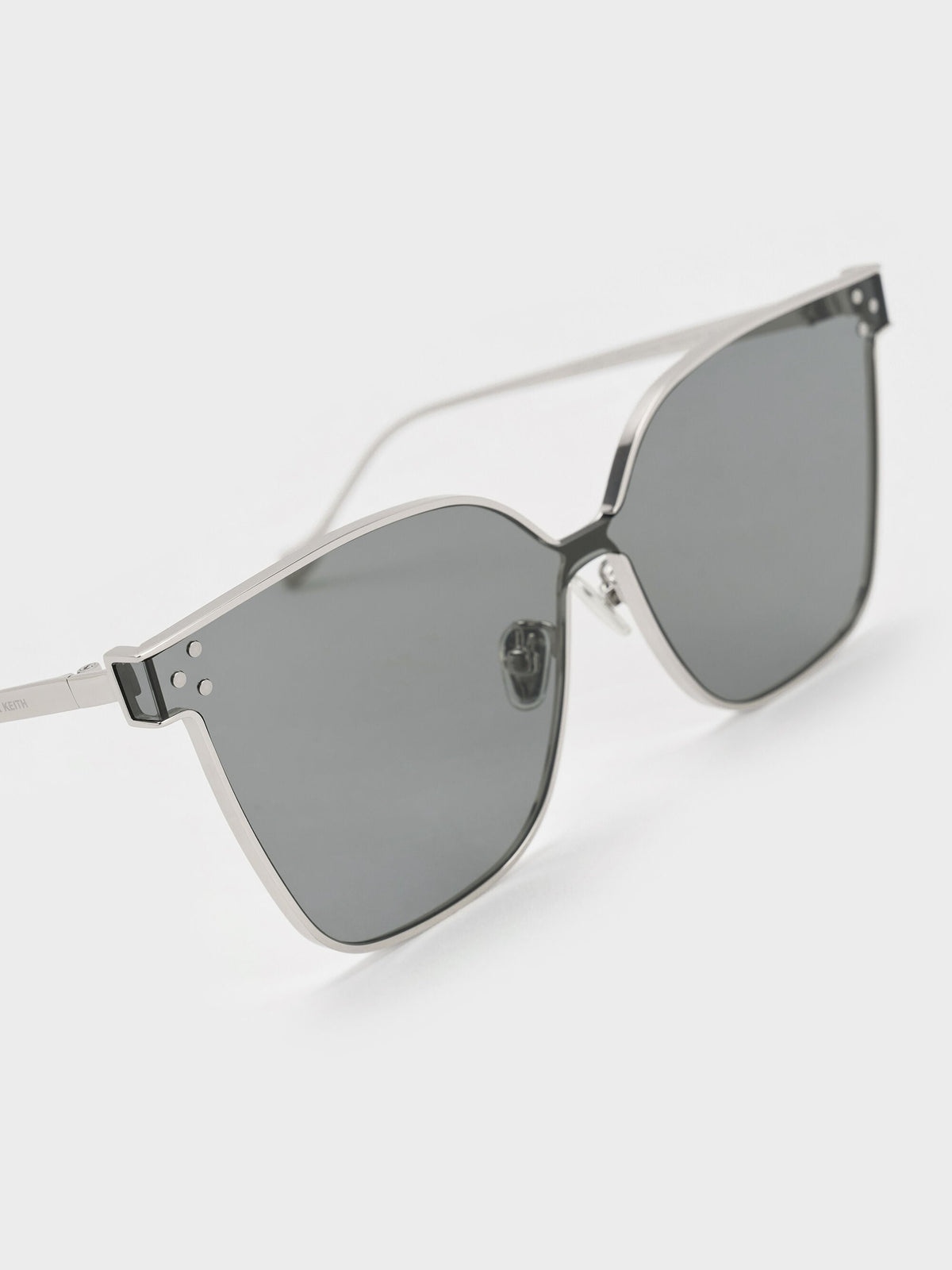 CHARLES & KEITH Popular / Ginny Butterfly Sunglasses - Silver