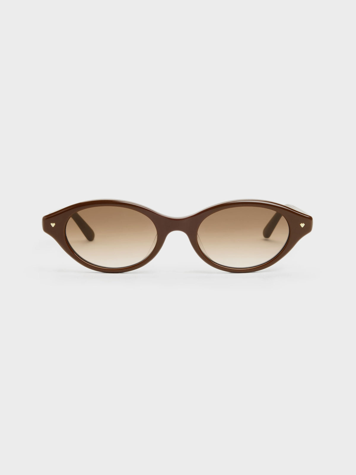 CHARLES & KEITH Special Offer / Pecola Oval Sunglasses - Pecan Brown