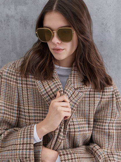 CHARLES & KEITH Trending / Lisbeth Butterfly Sunglasses - Chestnut Brown