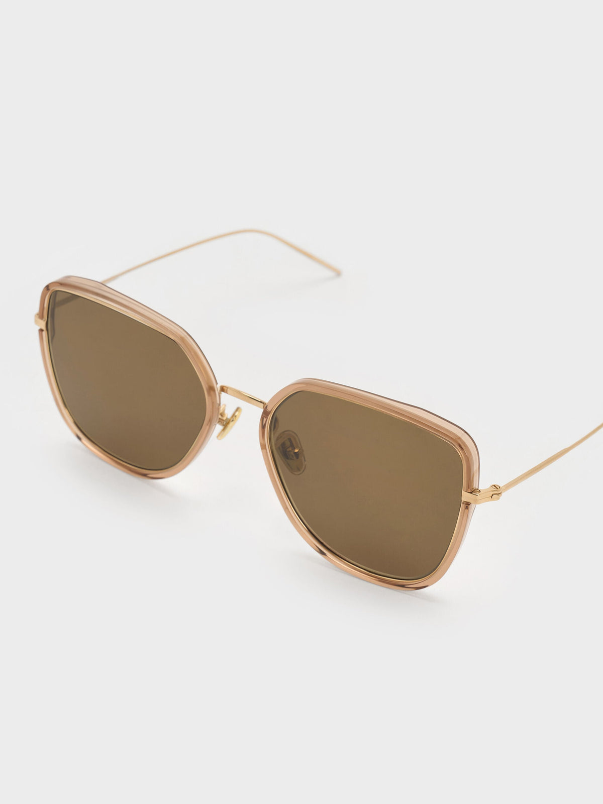 CHARLES & KEITH Trending / Lisbeth Butterfly Sunglasses - Chestnut Brown