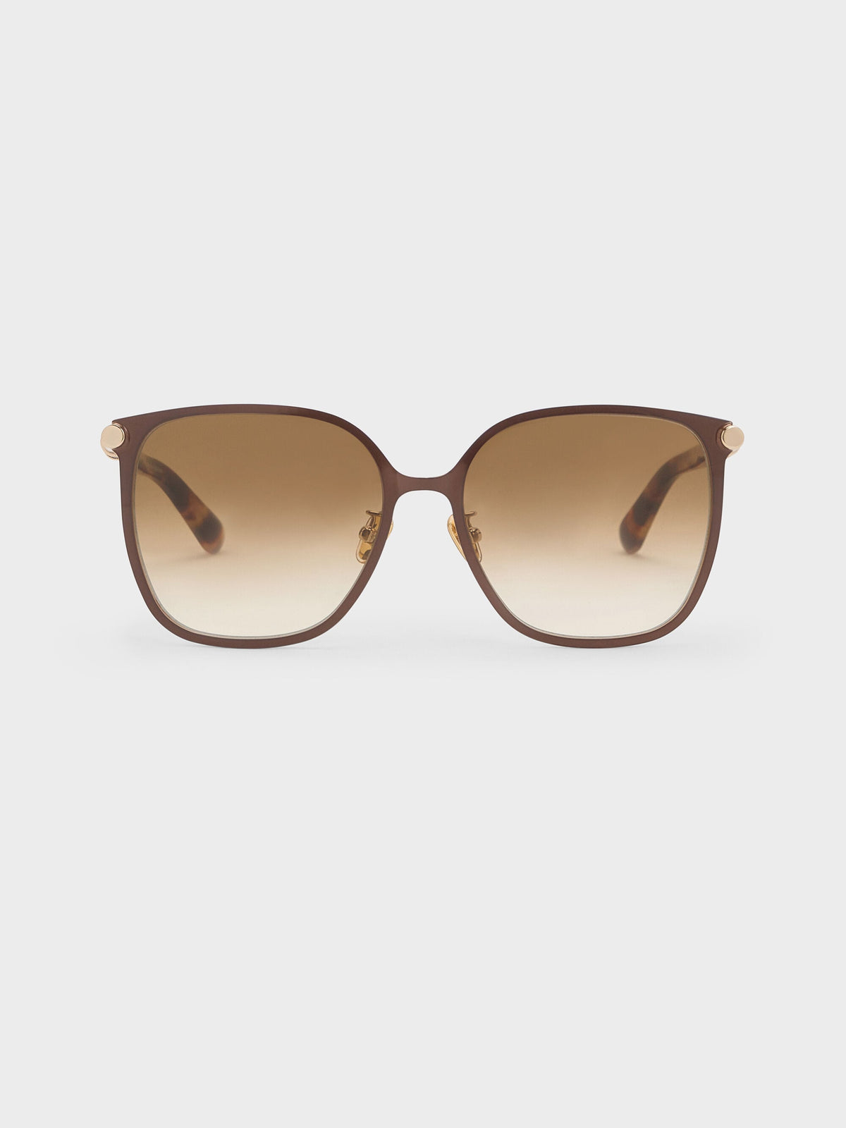 CHARLES & KEITH Everyday / Ophelia Square Sunglasses - Brown