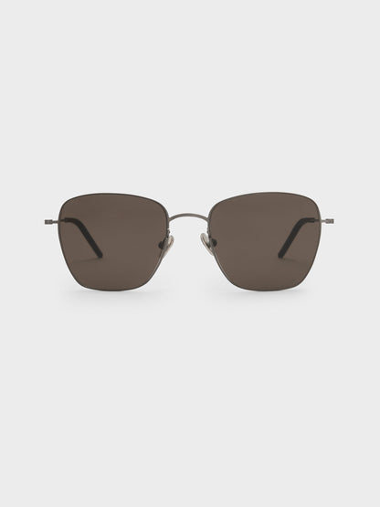 CHARLES & KEITH Value / Miranda Square Sunglasses - Black
