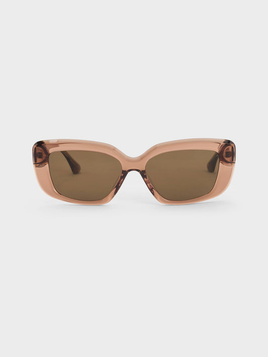 CHARLES & KEITH Deals / Alix Butterfly Sunglasses - Chestnut Brown