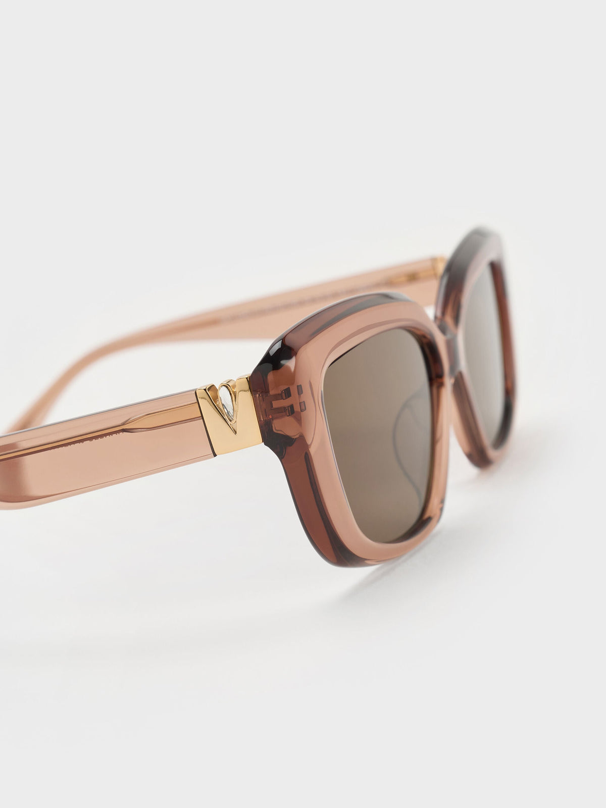 CHARLES & KEITH Deals / Alix Butterfly Sunglasses - Chestnut Brown