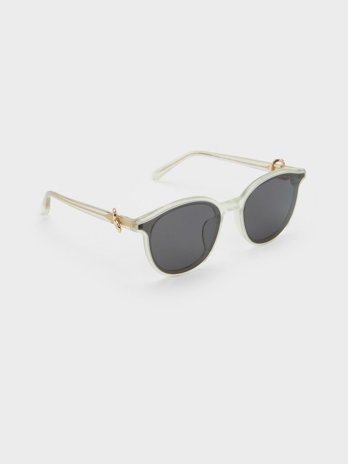 CHARLES & KEITH Trending / Ciara Heart-Motif Sunglasses - Mint Green