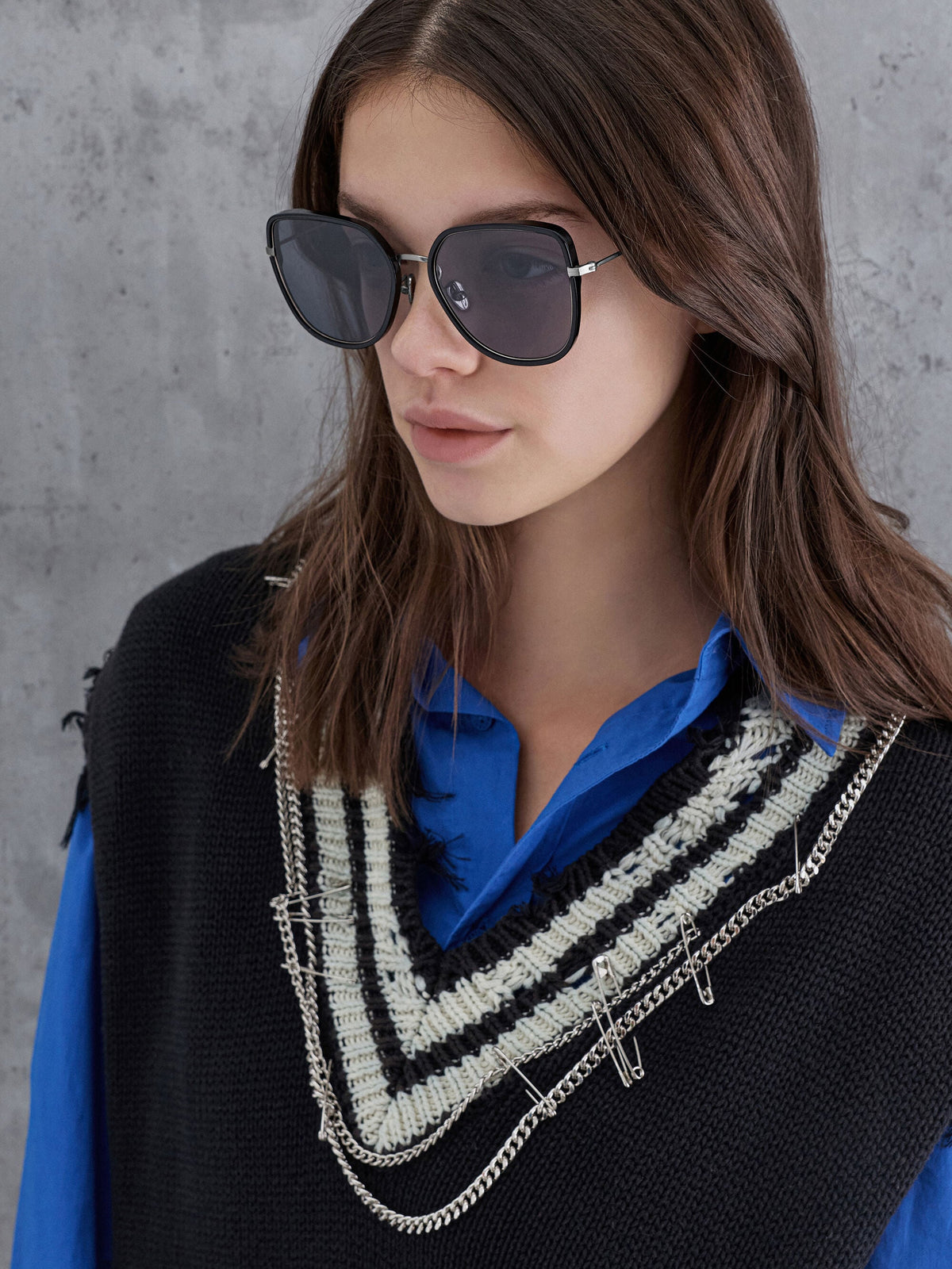 CHARLES & KEITH New / Lisbeth Butterfly Sunglasses - Noir