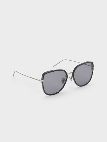 CHARLES & KEITH New / Lisbeth Butterfly Sunglasses - Noir