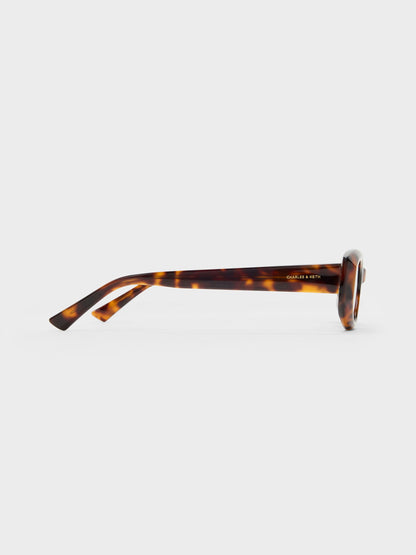 CHARLES & KEITH Classic / Aubrey Oval Sunglasses - T. Shell
