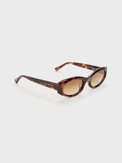 CHARLES & KEITH Classic / Aubrey Oval Sunglasses - T. Shell