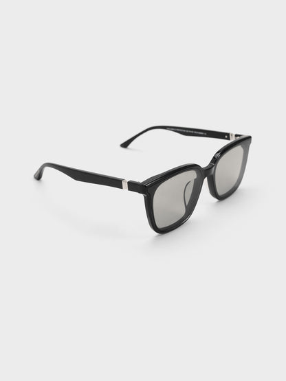 CHARLES & KEITH Top Pick / Maude Square Sunglasses - Black