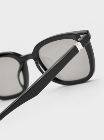 CHARLES & KEITH Top Pick / Maude Square Sunglasses - Black