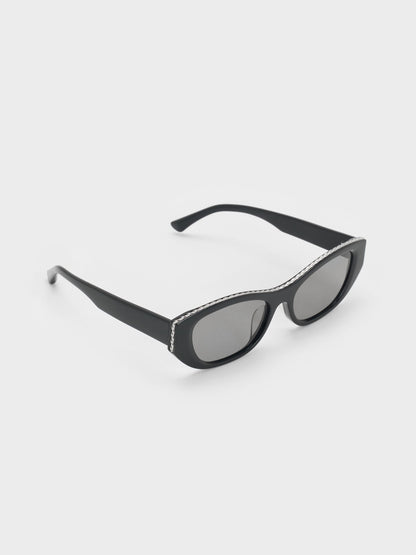 CHARLES & KEITH Smart Buy / Daenerys Cat-Eye Sunglasses - Noir