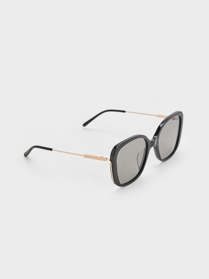 CHARLES & KEITH Signature / Renee Butterfly Sunglasses - Black