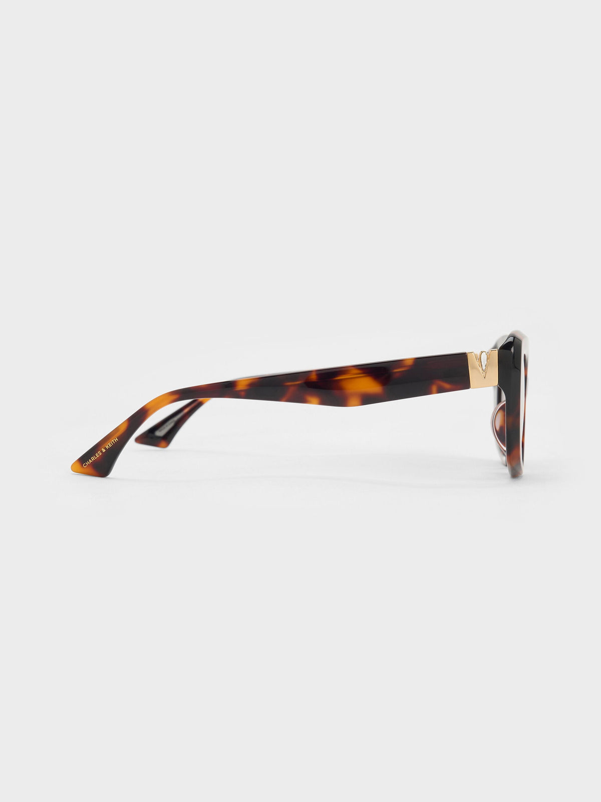 CHARLES & KEITH Premium / Alix Tortoiseshell Butterfly Sunglasses - T. Shell