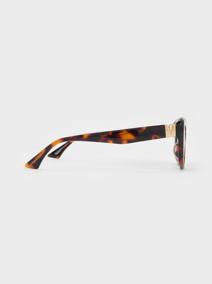 CHARLES & KEITH Premium / Alix Tortoiseshell Butterfly Sunglasses - T. Shell