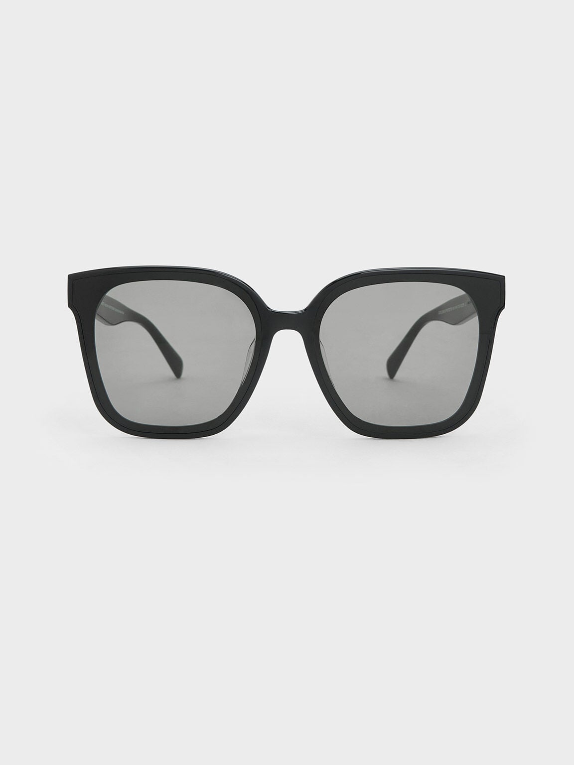 CHARLES & KEITH Popular / Gabine Oversized Butterfly Sunglasses - Black