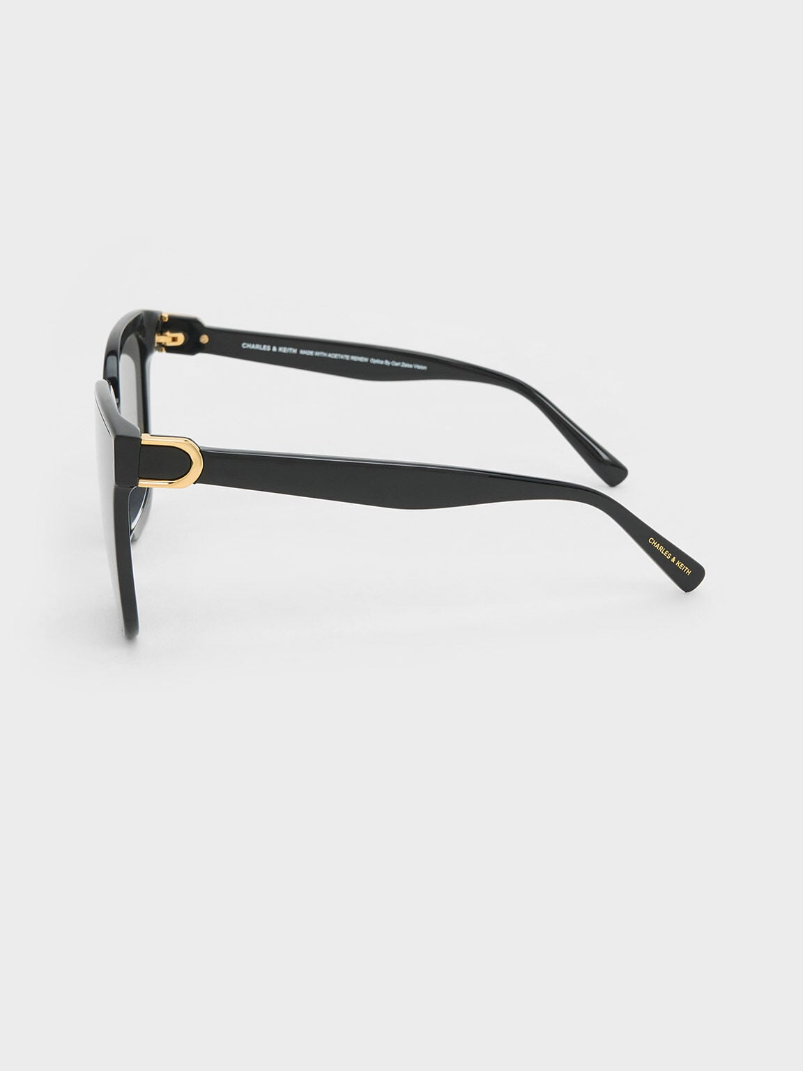 CHARLES & KEITH Popular / Gabine Oversized Butterfly Sunglasses - Black