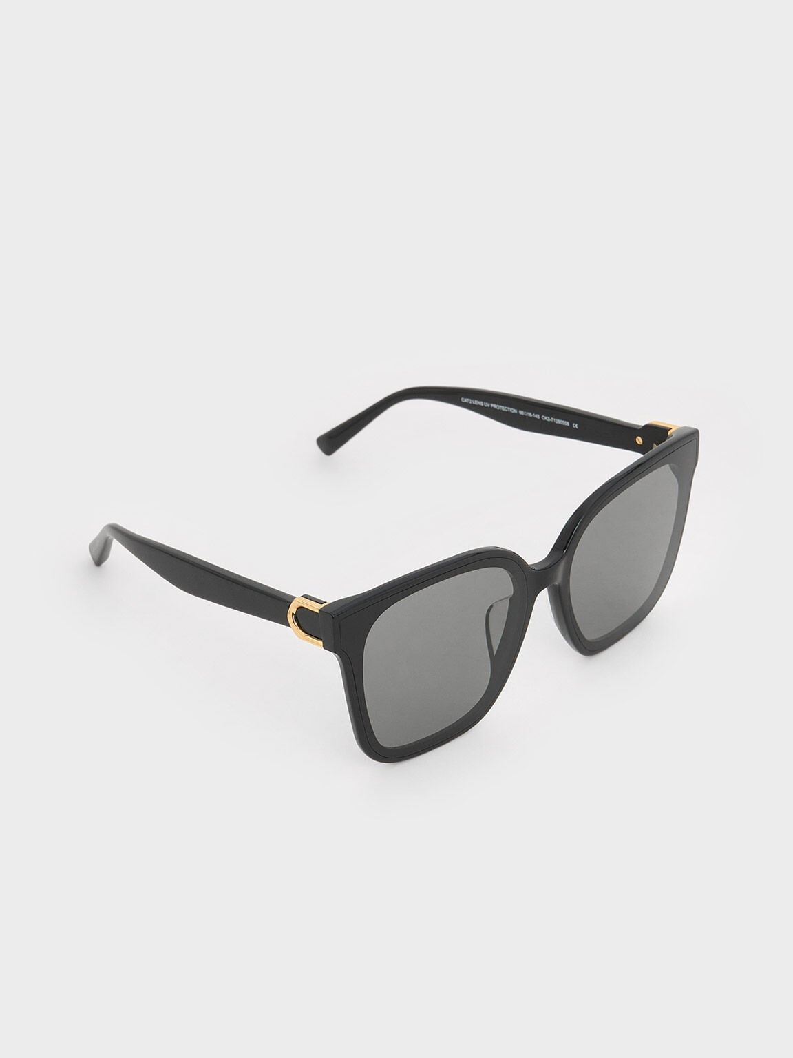 CHARLES & KEITH Popular / Gabine Oversized Butterfly Sunglasses - Black